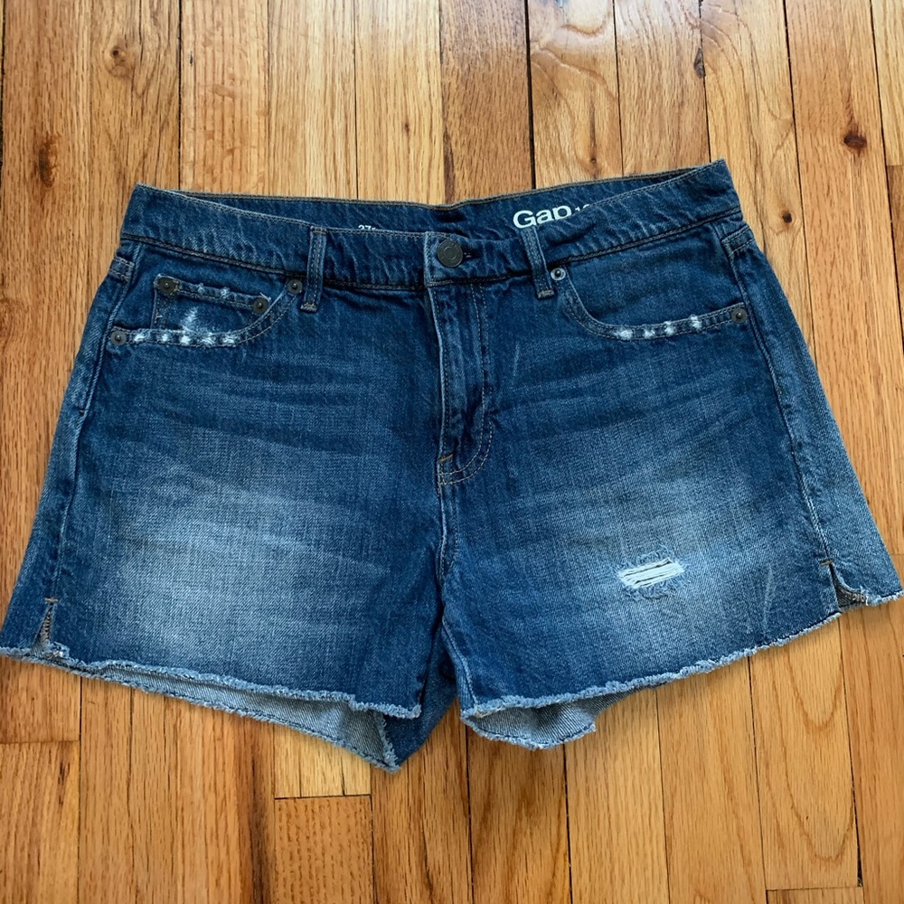Gap Denim Shorts With Rips